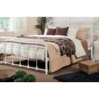 Chanel White Metal Bed - Queen