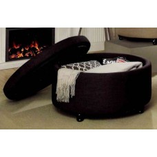 Baron Round Ottoman - Sand